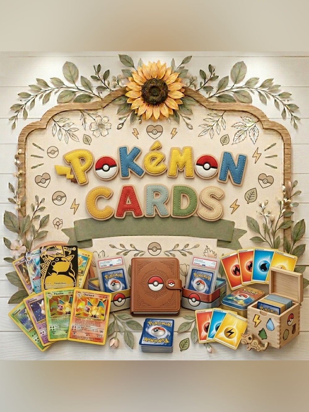 Pokemon card closet sign